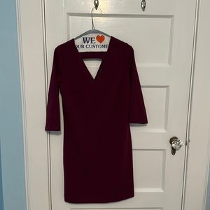 Purple 3/4 length sleeve dress from Banana Republic in size 0